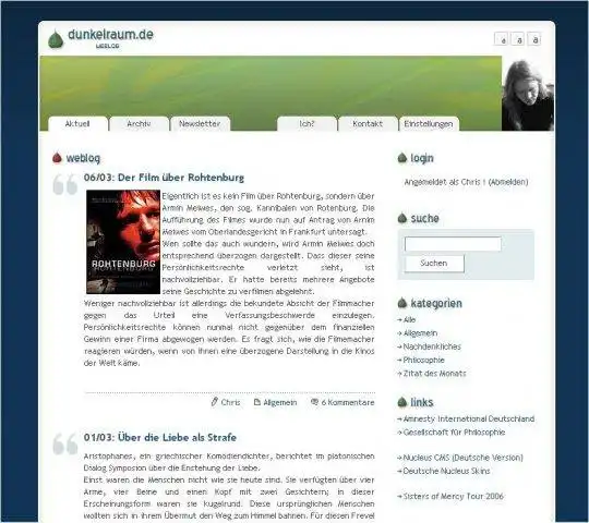 Download web tool or web app Nucleus CMS (Deutsche Version)