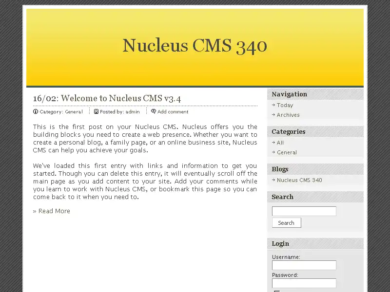 Download web tool or web app Nucleus CMS