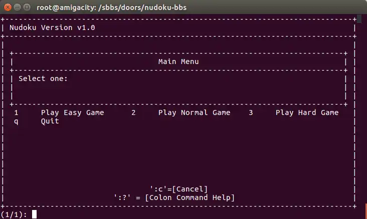 Download web tool or web app nudoku-bbs to run in Linux online