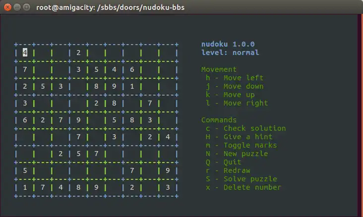 Download web tool or web app nudoku-bbs to run in Linux online