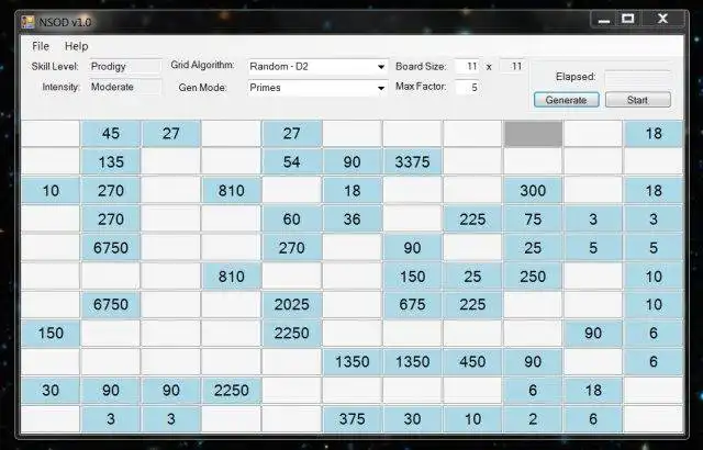 웹 도구 또는 웹 앱 다운로드 Number Squares of Doom