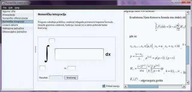 ดาวน์โหลดเครื่องมือเว็บหรือเว็บแอป คณิตศาสตร์เชิงตัวเลขเพื่อทำงานใน Linux ออนไลน์