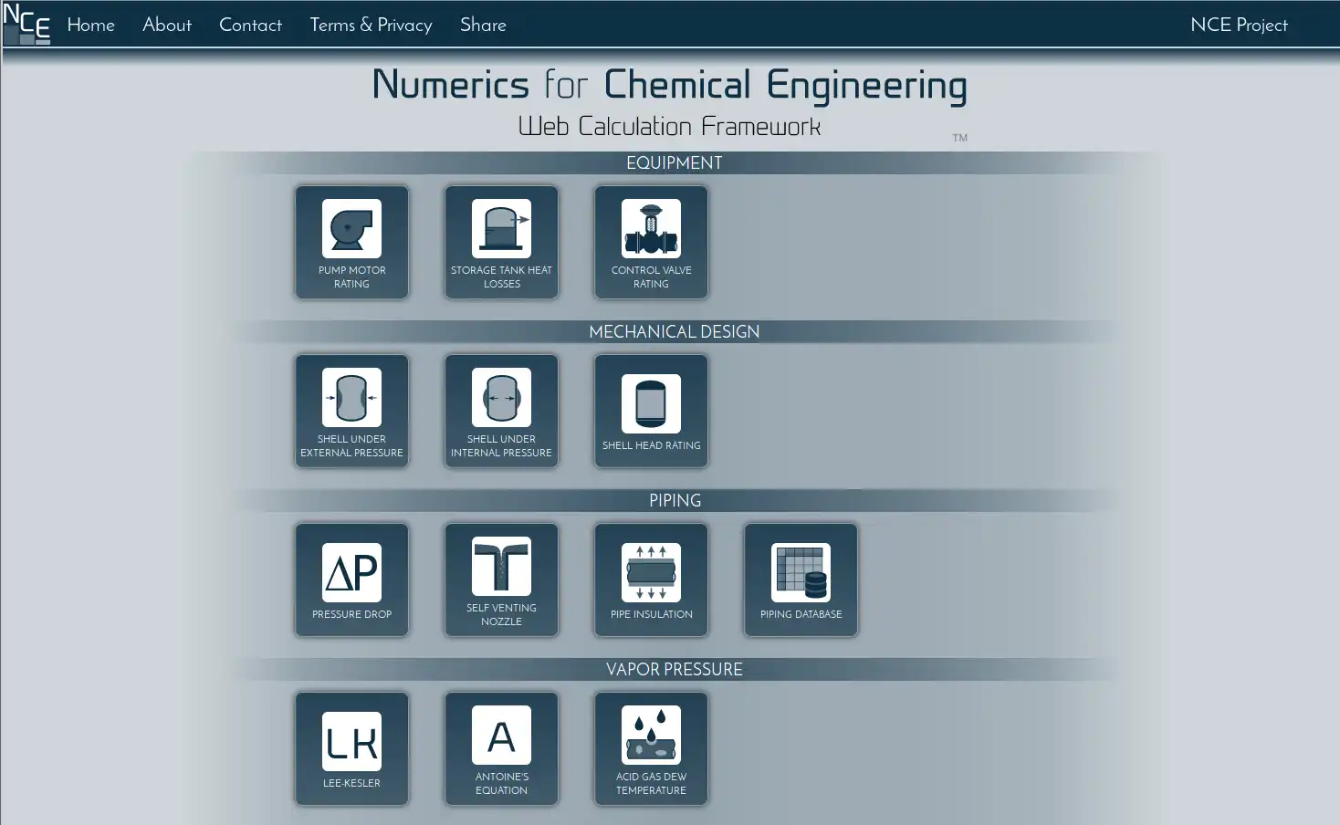 Descargue la herramienta web o la aplicación web Numerics for Chemical Engineering