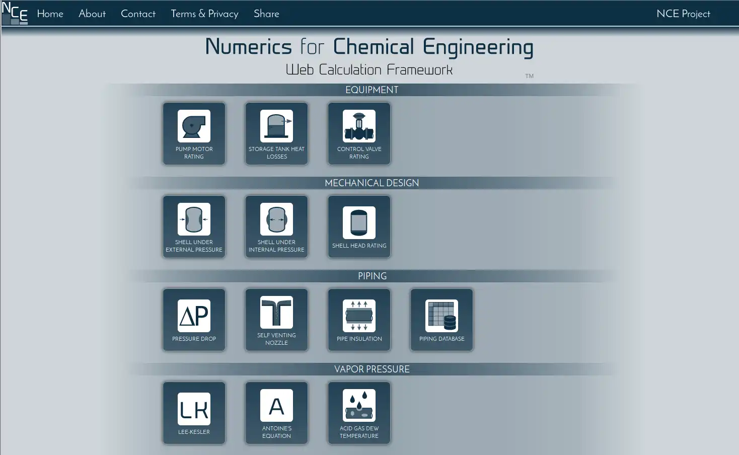 下载 Web 工具或 Web 应用程序 Numerics for Chemical Engineering