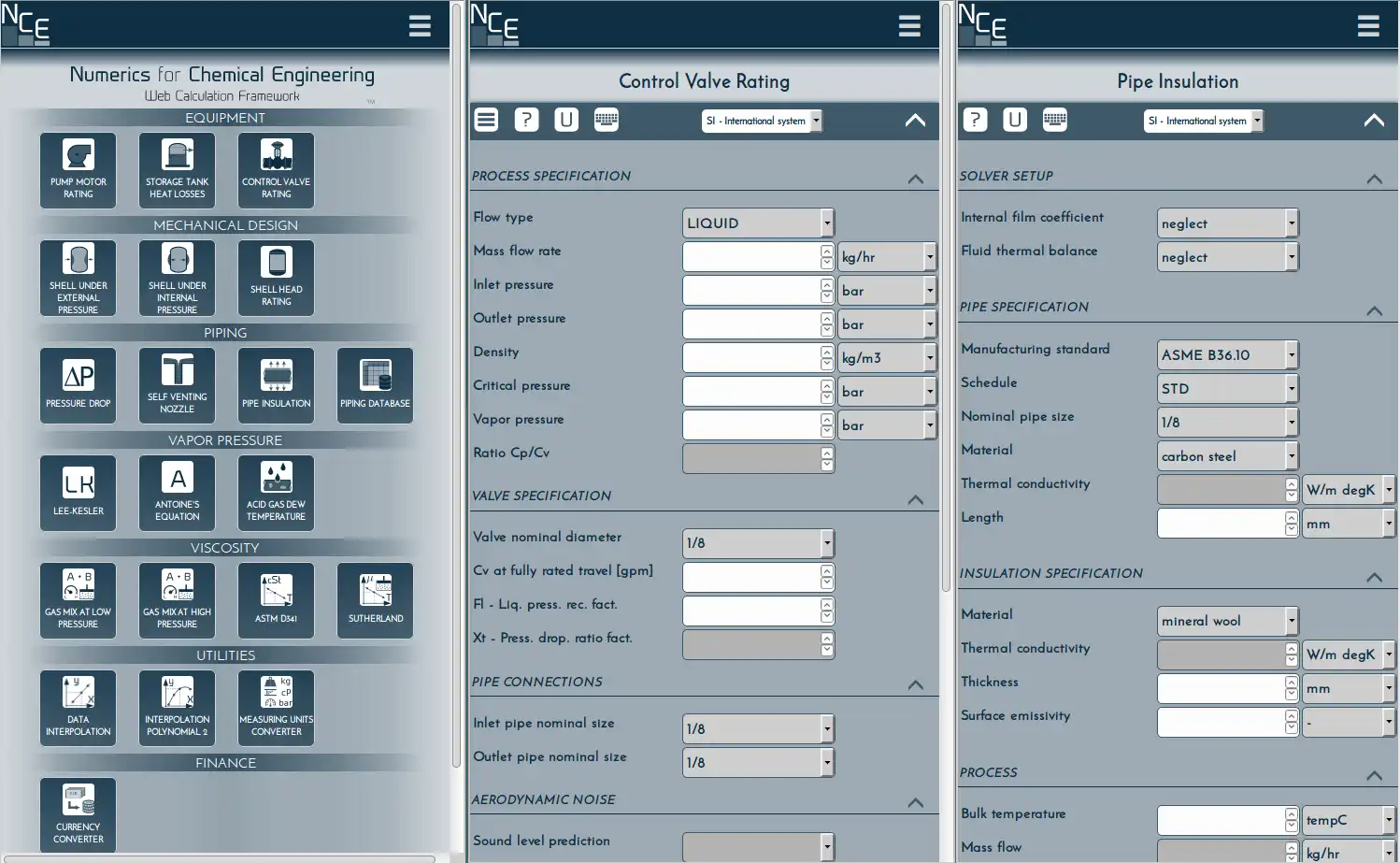 Mag-download ng web tool o web app Numerics para sa Chemical Engineering