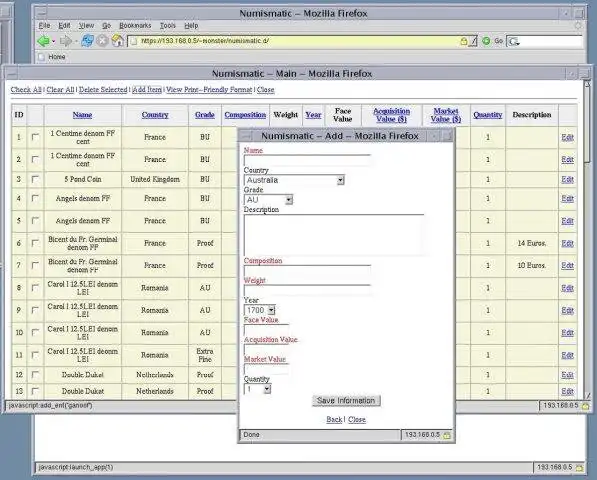 Mag-download ng web tool o web app Numismatic para tumakbo sa Linux online