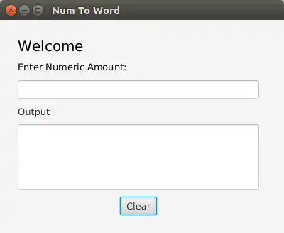 Download webtool of webapp Num To Word