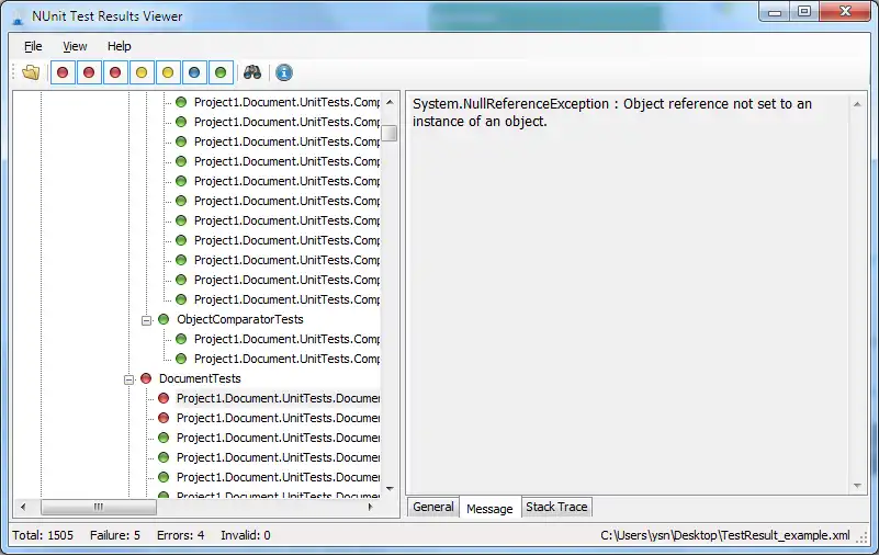 Télécharger l'outil Web ou l'application Web NUnit Test Results Viewer