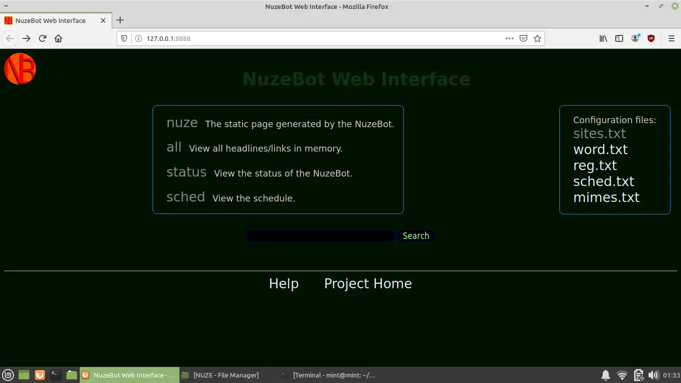 Download web tool or web app NuzeBot