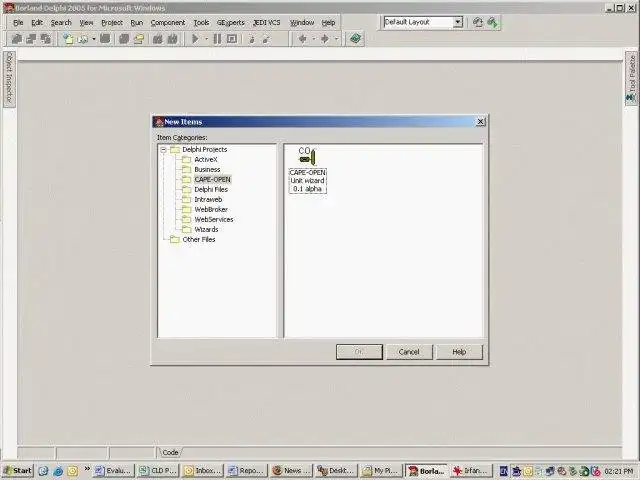 Download web tool or web app Object Pascal CAPE-OPEN wizard