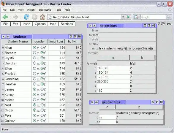 Download web tool or web app Objectsheet to run in Linux online