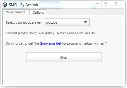 Download web tool or web app OBS music stream displayer