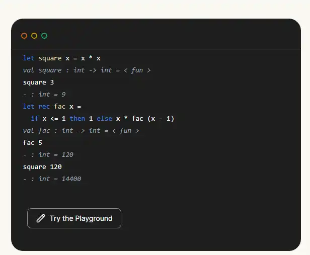 ওয়েব টুল বা ওয়েব অ্যাপ OCaml ডাউনলোড করুন