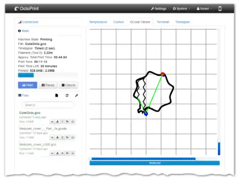 Mag-download ng web tool o web app na OctoPrint