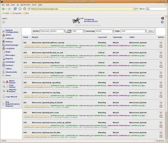 Download web tool or web app Octopussy: Log Management Solution