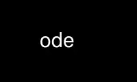Run ode in OnWorks free hosting provider over Ubuntu Online, Fedora Online, Windows online emulator or MAC OS online emulator