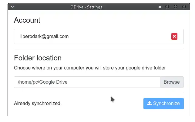 Download webtool of webapp ODrive