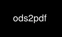 Run ods2pdf in OnWorks free hosting provider over Ubuntu Online, Fedora Online, Windows online emulator or MAC OS online emulator