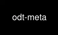 قم بتشغيل odt-meta في موفر الاستضافة المجاني OnWorks عبر Ubuntu Online أو Fedora Online أو محاكي Windows عبر الإنترنت أو محاكي MAC OS عبر الإنترنت