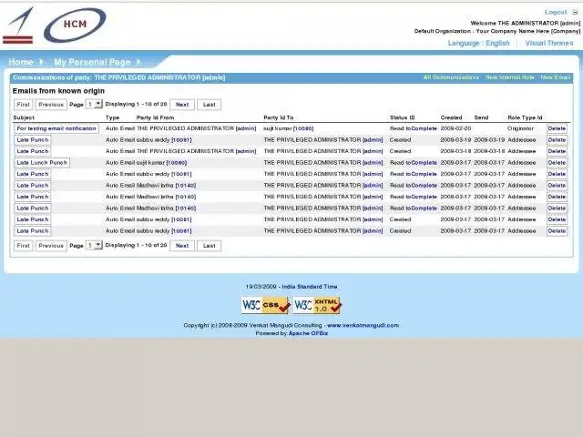 Download webtool of webapp Ofbiz Based Human Capital Management