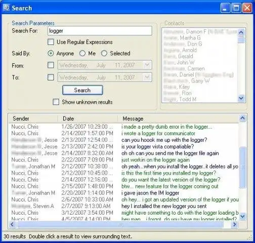 Download web tool or web app Office Communicator Logger