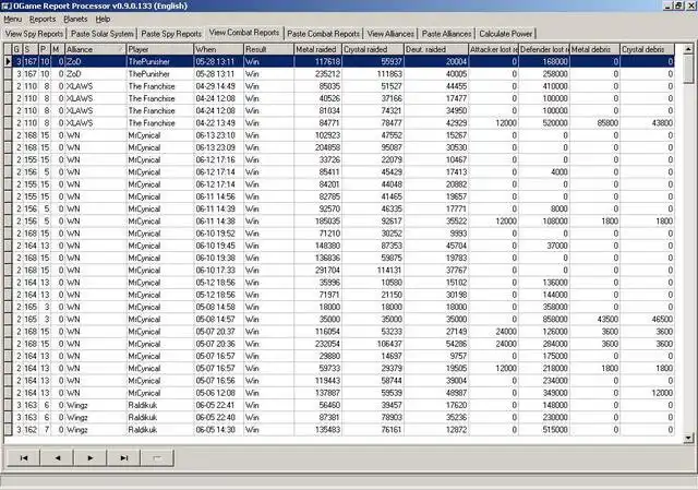 Baixe a ferramenta web ou o aplicativo web OGame Report Processor para rodar no Windows online sobre o Linux online