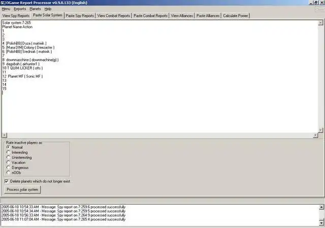 ດາວໂຫຼດເຄື່ອງມືເວັບ ຫຼືແອັບເວັບ OGame Report Processor ເພື່ອແລ່ນໃນ Windows ອອນໄລນ໌ຜ່ານ Linux ອອນໄລນ໌