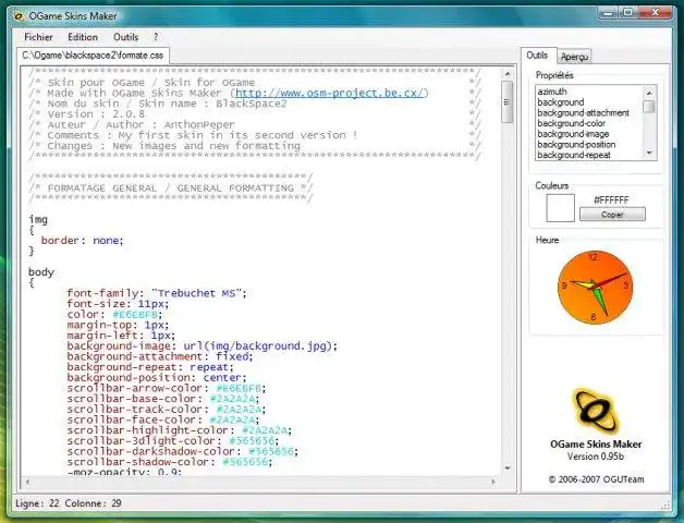 Download web tool or web app OGame Skins Maker to run in Windows online over Linux online