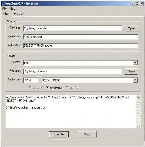Download web tool or web app ogr2gui