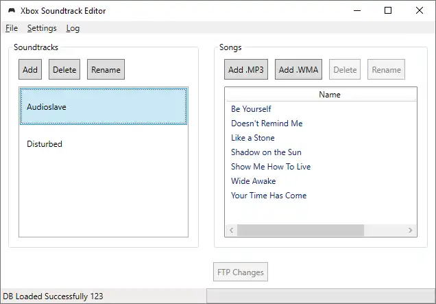 Mag-download ng web tool o web app OGXboxSoundtrackEditor