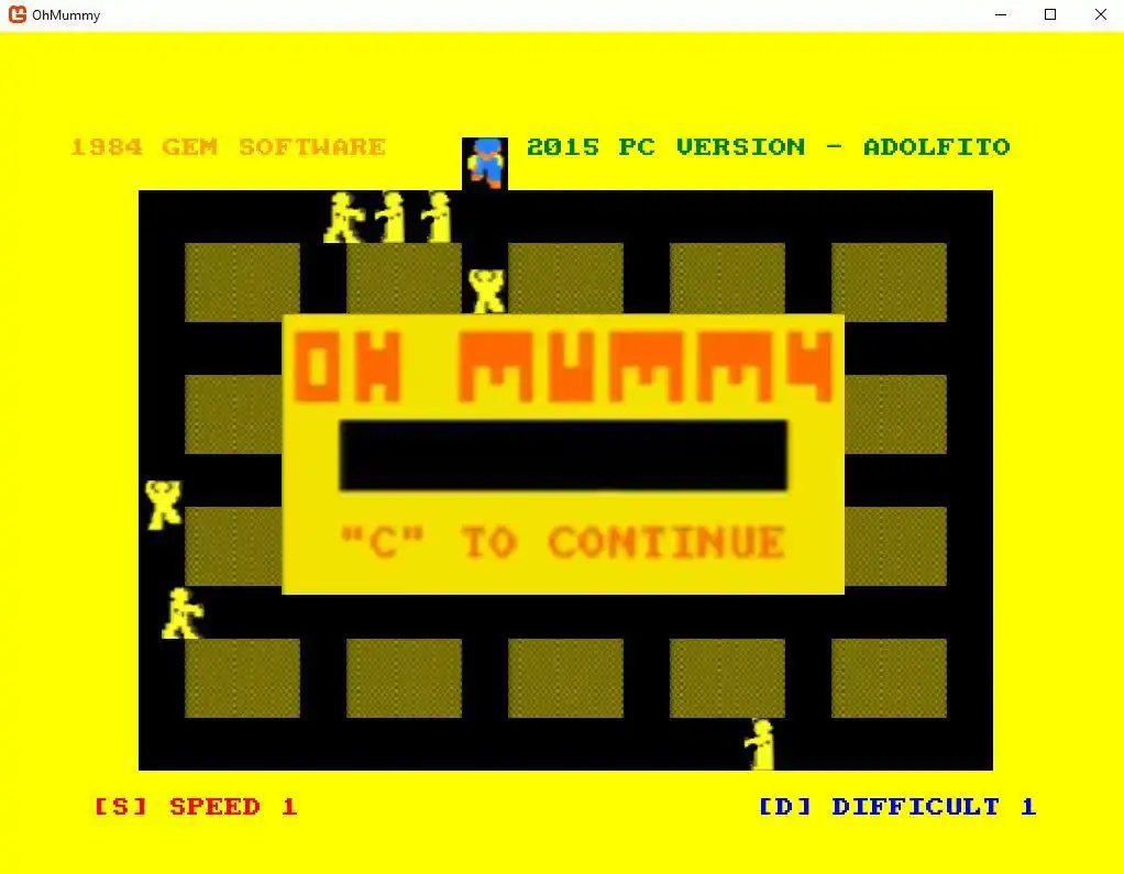 Scarica lo strumento web o l'app web Oh Mummy remake per l'esecuzione in Linux online