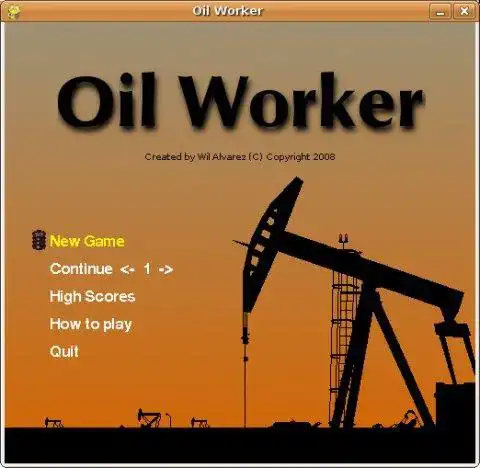 Linux'ta çevrimiçi çalıştırmak için web aracını veya web uygulamasını Oil Worker'ı indirin