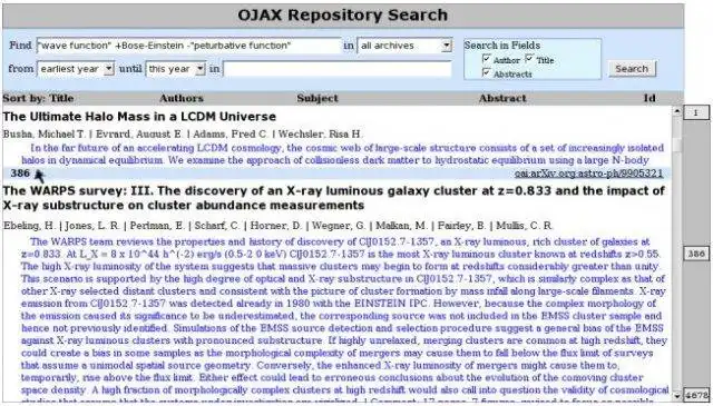 Download web tool or web app OJAX - Ajax powered metasearch service
