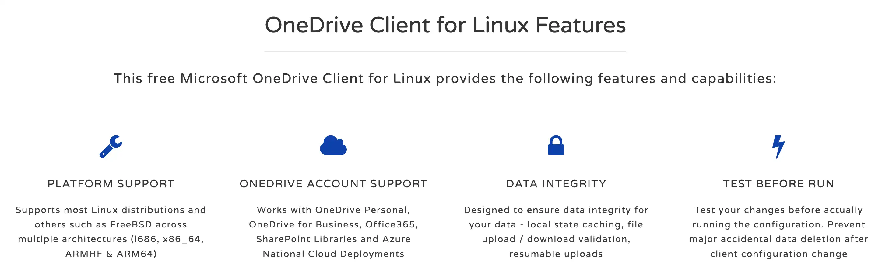Download web tool or web app OneDrive Client for Linux