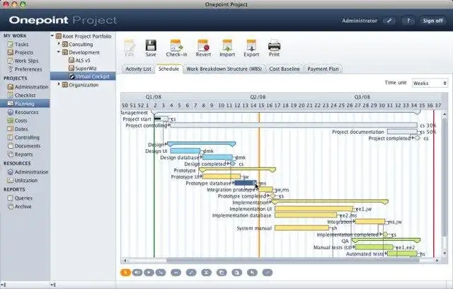 Download web tool or web app ONEPOINT Projects