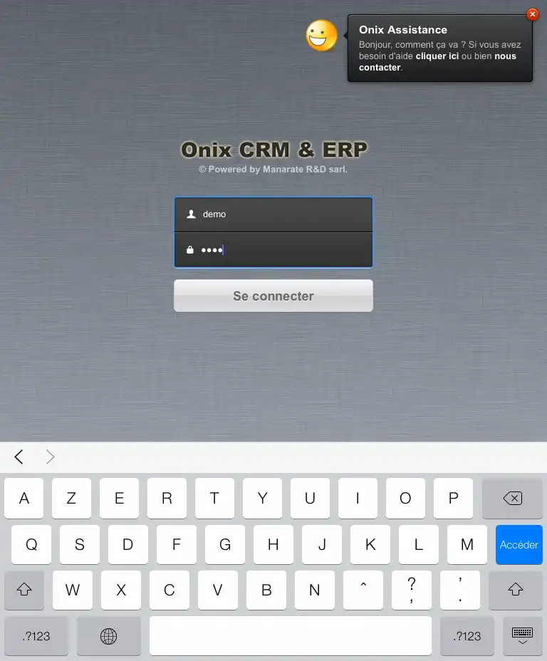 웹 도구 또는 웹 앱 Onix ERP/CRM 다운로드