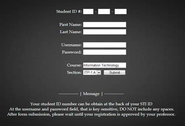 Download web tool or web app Online Attendance System