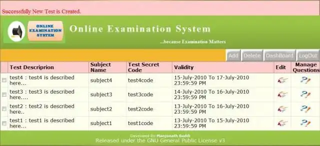 Descargue la herramienta web o la aplicación web Sistema de examen en línea