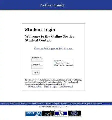 Download web tool or web app Online Grades  Attendance