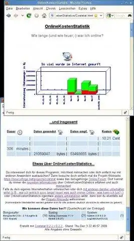 Download web tool or web app OnlineKostenStatistics