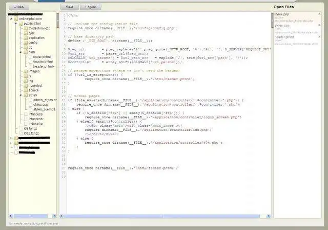 Mag-download ng web tool o web app Online PHP IDE
