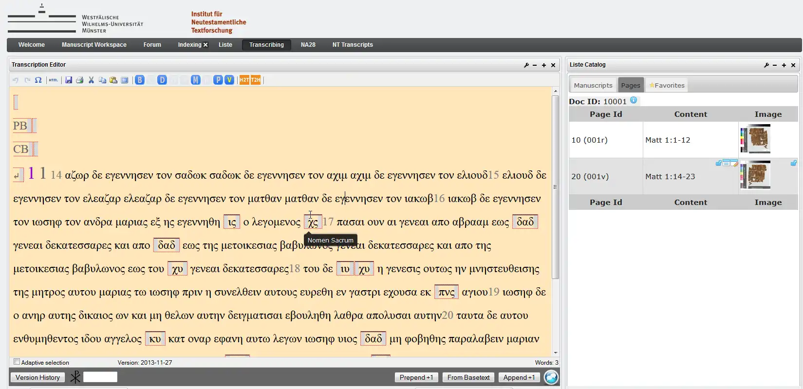 Download web tool or web app Online Transcription Editor (OTE) to run in Linux online