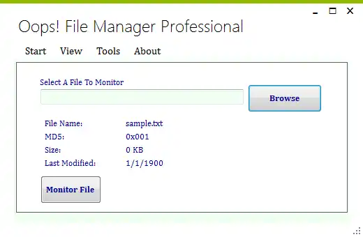 Download web tool or web app Oops File Manager