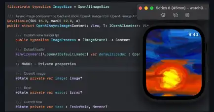 下载网络工具或网络应用 OpenAI DALL·E AsyncImage SwiftUI