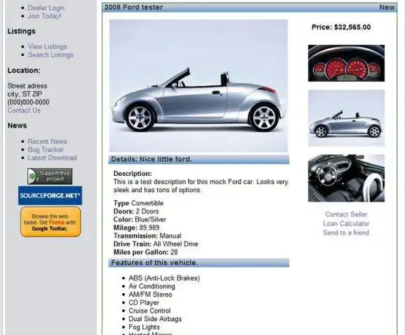 Download webtool of webapp openautoclassifieds