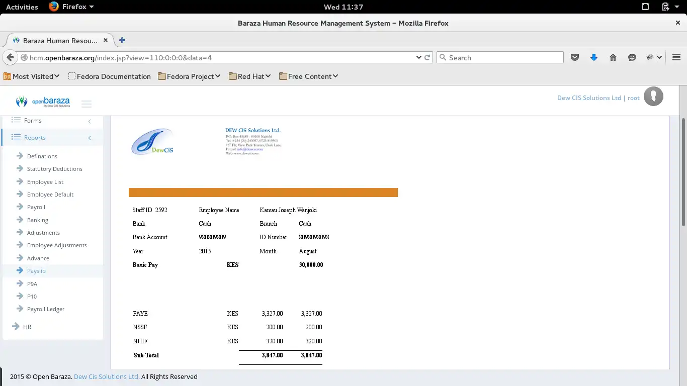 Download web tool or web app openBaraza HCM HR Payroll