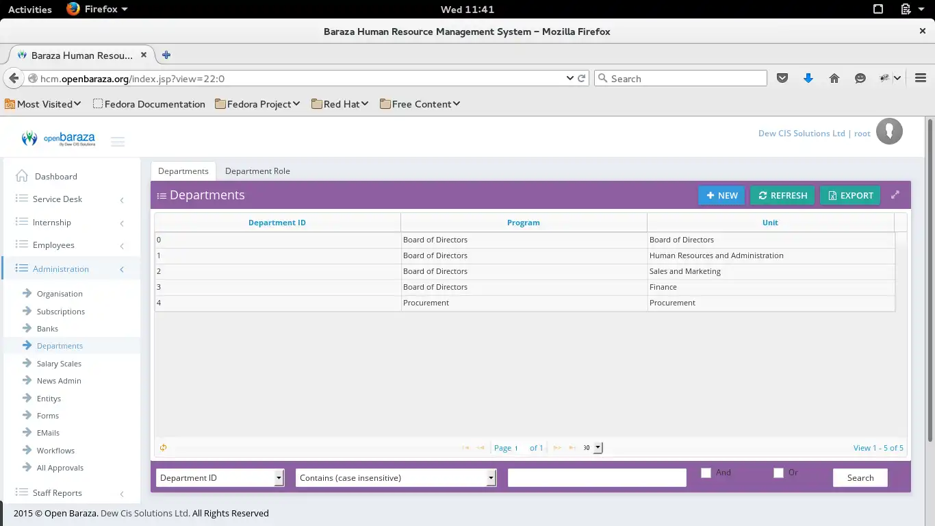 Download web tool or web app openBaraza HCM HR Payroll