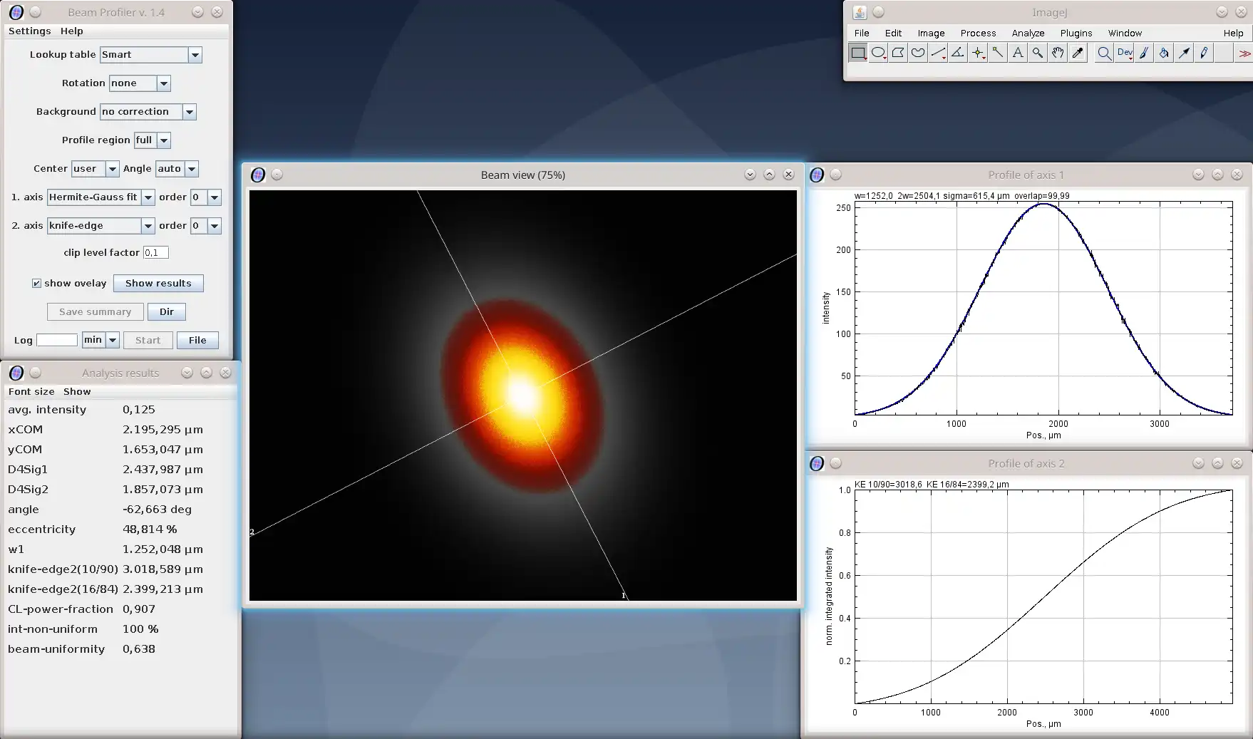 ดาวน์โหลดเครื่องมือเว็บหรือเว็บแอป Open Beam Profiler