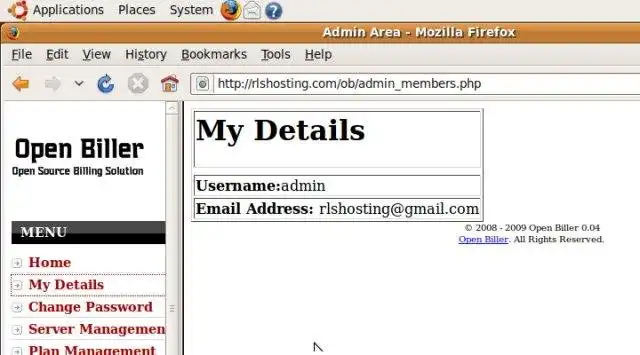 Unduh alat web atau aplikasi web Buka Biller