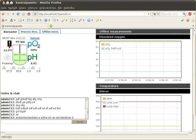 Download web tool or web app Open Bioprocess Monitor to run in Linux online